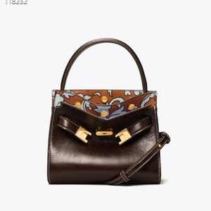 Tory Burch Mini Double Lee Radziwill Espresso